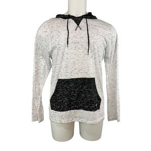 Brooklyn Cloth Hoodie Men XL White Marled Pullover Long Sleeve BKC Sweater (669)